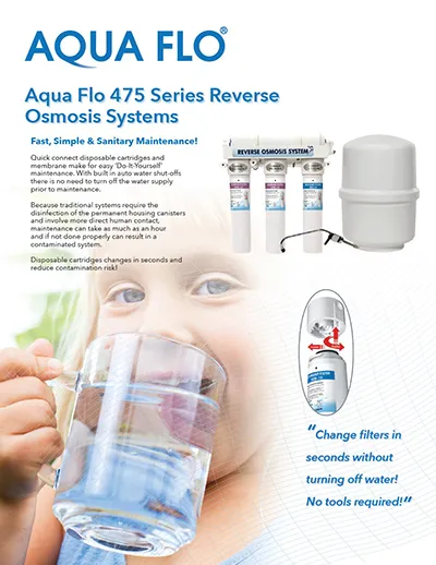 AQUA FLO 475 Spec Sheet