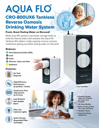 AQUA FLO CRO-800UX Spec Sheet